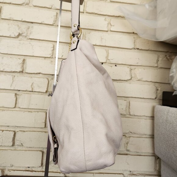 Euc Coach Madison Isabelle Off-White Leather Shoulder Bag/Handbag Purse - Picture 6 of 16
